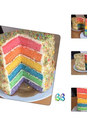 Foto resep Rainbow cake