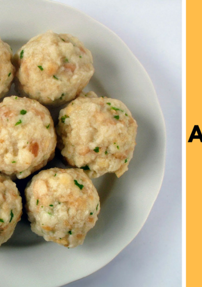 Una foto de Albóndigas de pan con queso - knödel