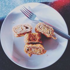 A picture of Sweet and Cheesy Tamagoyaki.