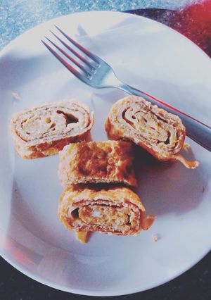 A picture of Sweet and Cheesy Tamagoyaki.