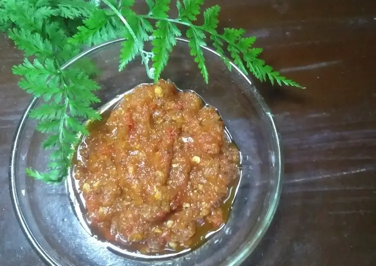 Caranya Memasak Sambel tomat goreng Enak Sederhana