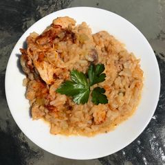 A picture of Chicken and Rice.