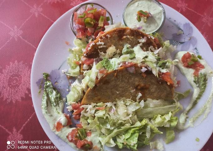 Step-by-Step Guide to Prepare Award-winning Tangy Mexican tacos with hung Curd dip