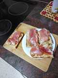 Tomato and Serrano Ham Toasts