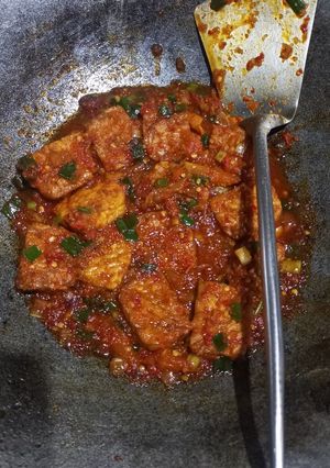 Foto resep Tempe balado bumbu desaku marinasi