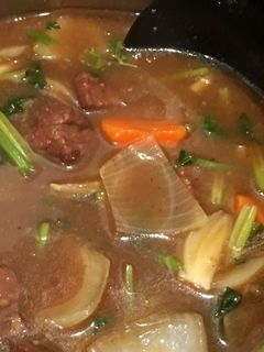 Hình của món Bò hầm rượu vang.