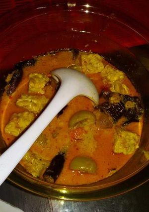 Foto resep Mangut ikan asap tempe pedes