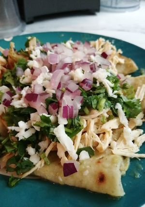 Una foto de Enchiladas verdes de pollo