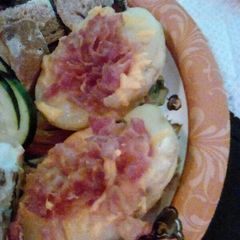 A picture of Superbowl Cheesy Potato Skins.
