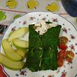 Burrito de Espinacas con Manzana, Queso Fresco y Tomate Cherry