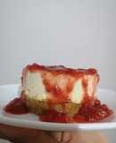 Cheesecake de fresa 🍓 sin horno