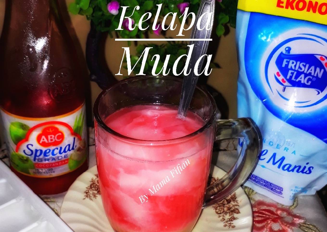 Es Sirup Susu Kelapa Muda