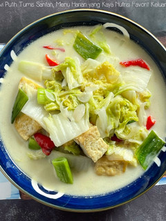 Foto resep Sawi Putih Tumis Santan