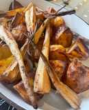 Simple Roast Potatoes & Parsnips with Sea Salt 🧂🥔