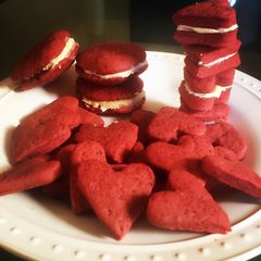 A picture of Red Velvet Cookies.