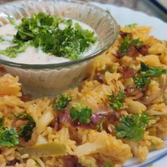 A picture of Biryani.