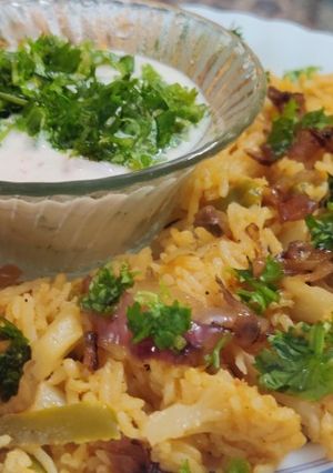 A picture of Biryani.
