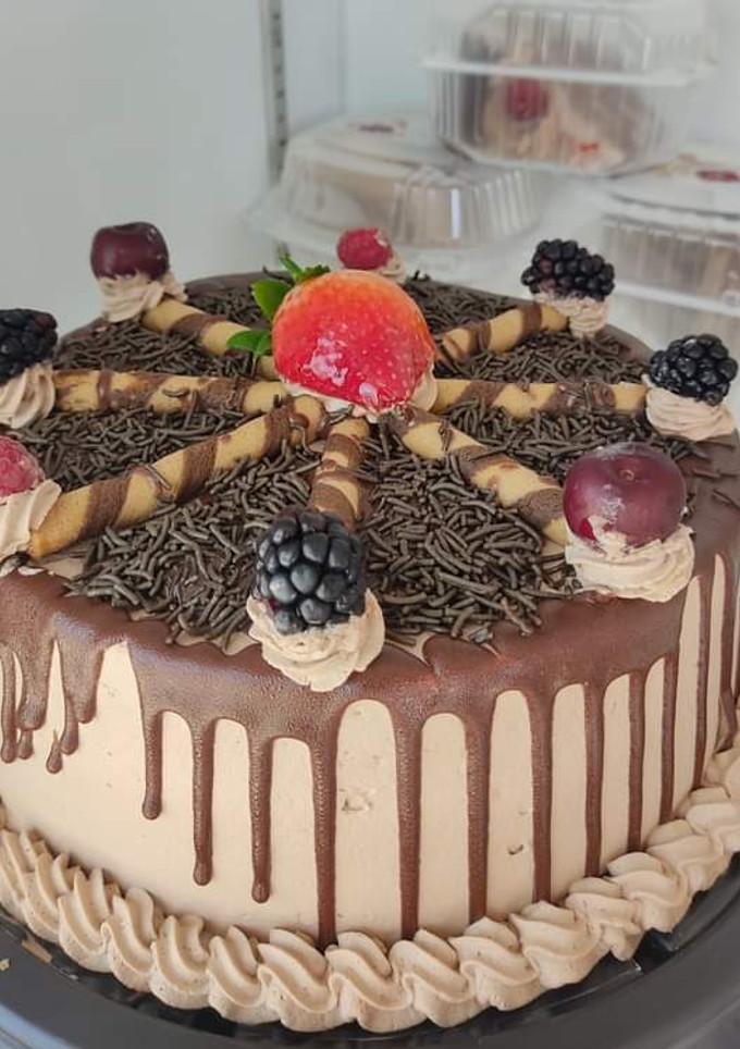 Una foto de Pastel de moka