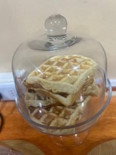 Una foto de Waffles deliciosos