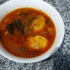 A picture of Egg Masala.