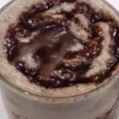 A picture of Oreo milk shake.