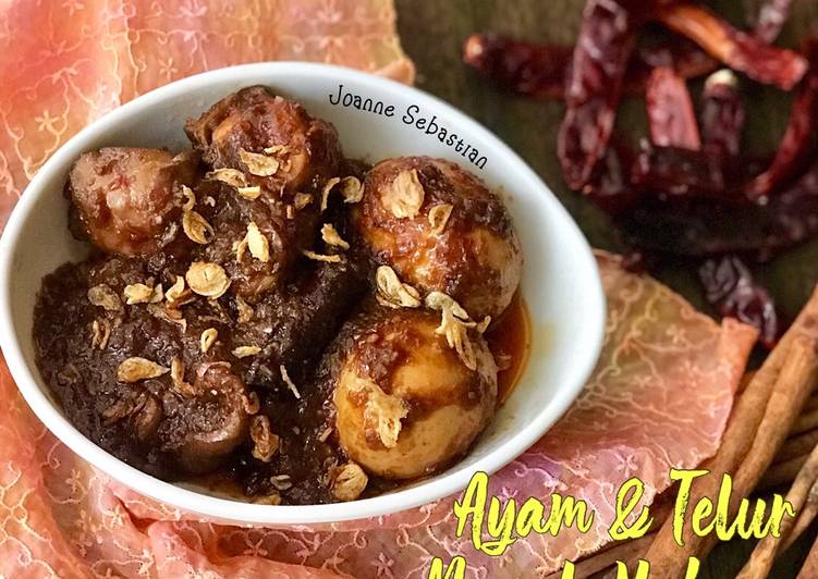 Resep Ayam &amp; Telur Masak Habang Anti Gagal