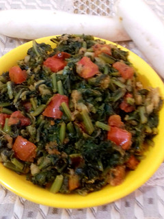 A picture of Radish Leaves Saag.