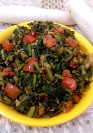 A picture of Radish Leaves Saag.