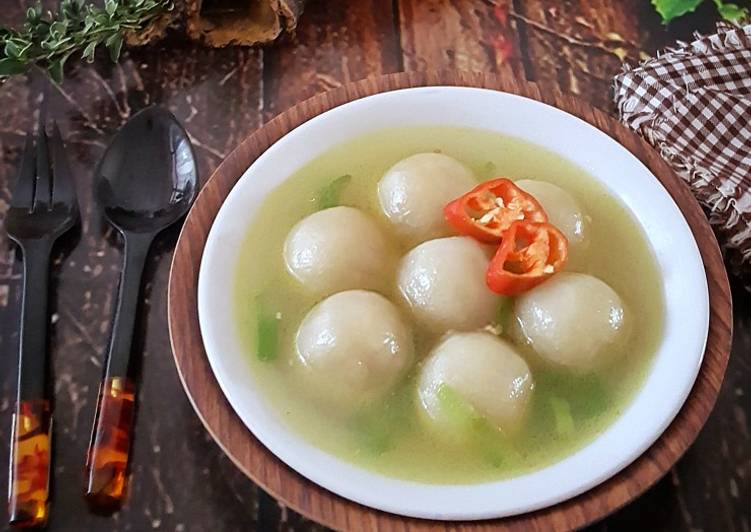 Resep Cilok Kuah kaldu ayam, Bikin Ngiler