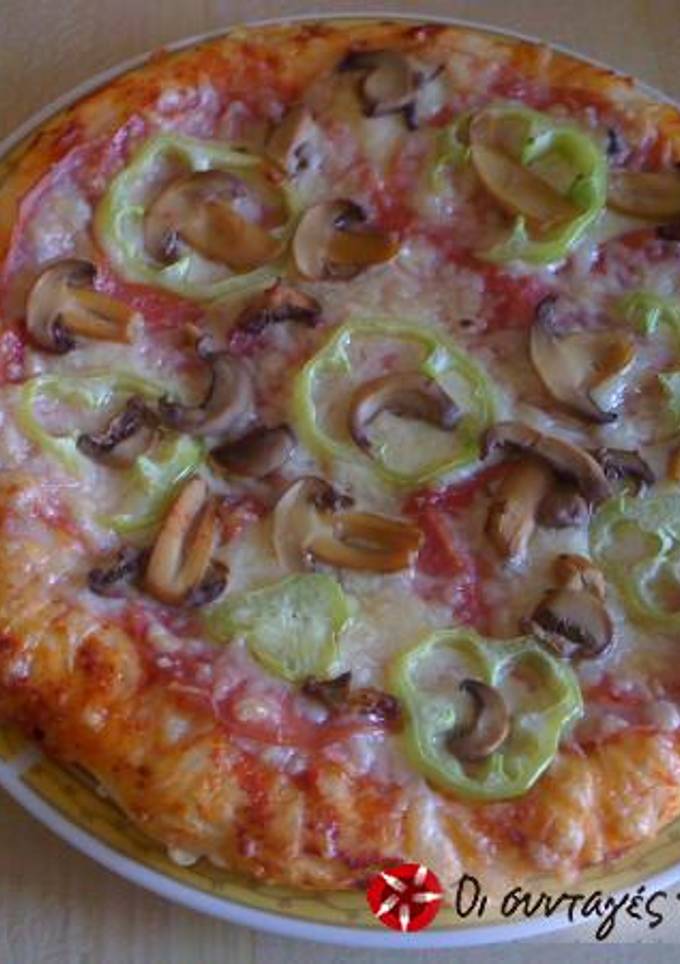 Φωτογραφία της συνταγής Pizza di spagna σπιτική σαν σε ξυλόφουρνο