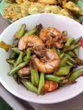 Tumis buncis udang