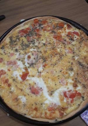 Una foto de Tarta de tomate y cebolla