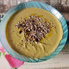 Una foto de Crema de guisantes
