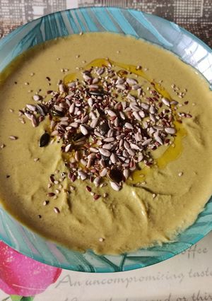 Una foto de Crema de guisantes
