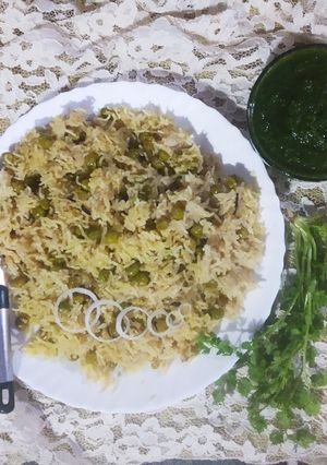A picture of Pea Pulao.