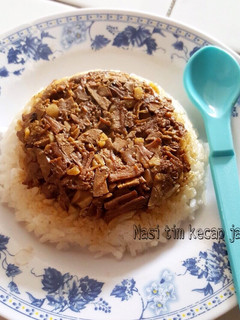 Foto resep Nasi Tim kecap jahe