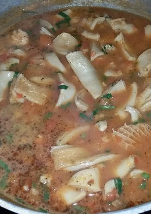 Una foto de Mondongo en salsa