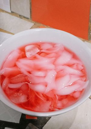 Foto resep Es Jelly Kelapa Merah Putih