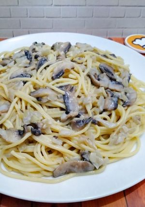 Foto resep Spaghetti creamy mushroom