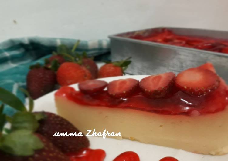 Resep Strawberry cheesecake, Enak