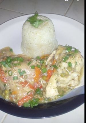 Una foto de Pollo a la crema de limón