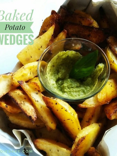 Foto resep Baked Potato Wedges with Herbs