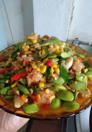 Foto resep Tumis Pete jagung manis