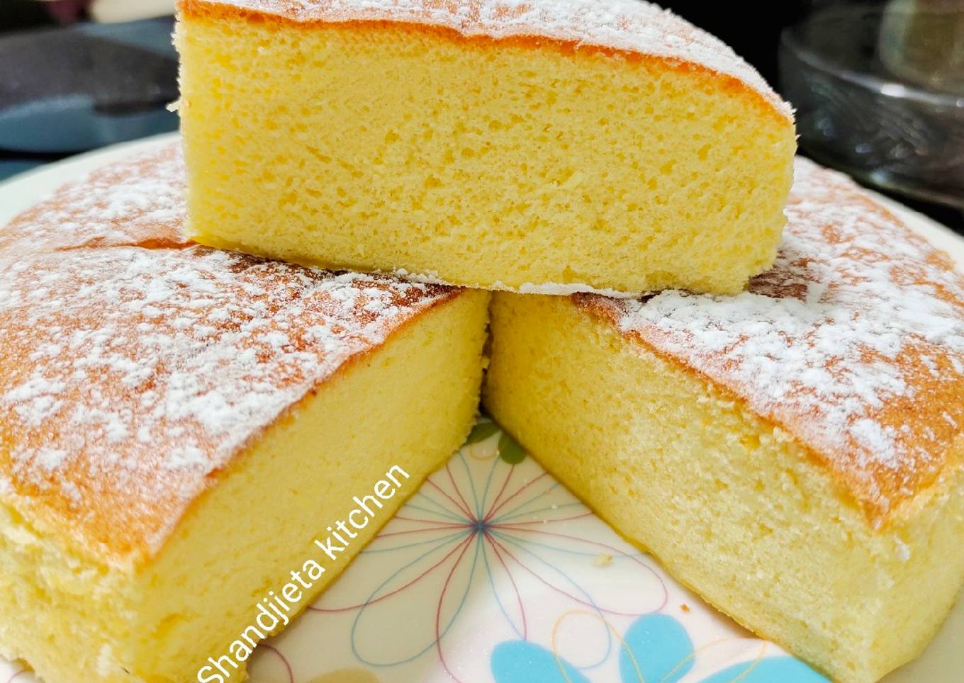 Condensed milk cotton cake/ Kue Kapas susu kental manis 🍰