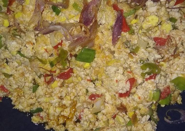 Tahu remuk pedas