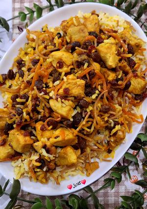 عکسی از دستور رشته پلو😋