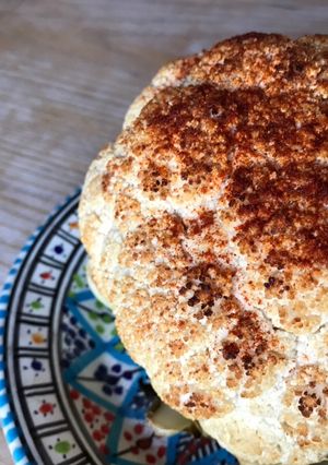 Zdjęcie przepisu Pieczony kalafior z garam masala.