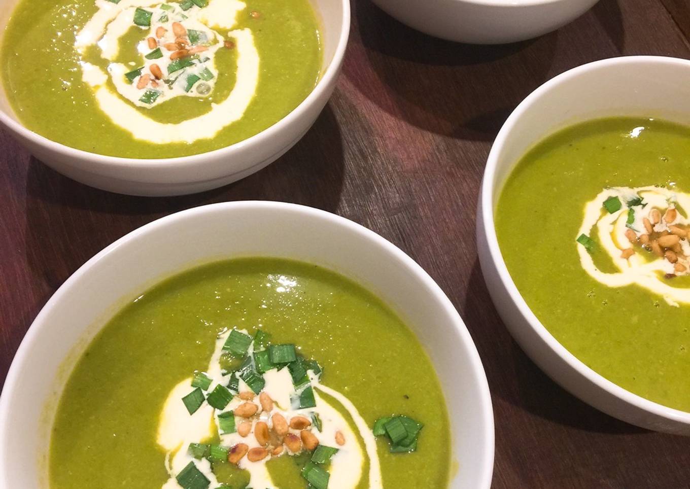 Green pea soup