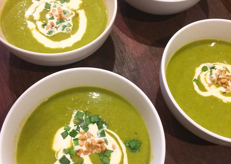 Easiest Way to Make Speedy Green pea soup