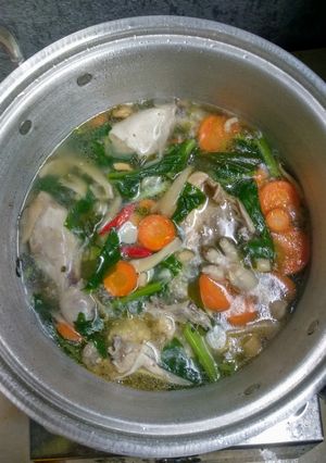 Foto resep Sop ayam jamur